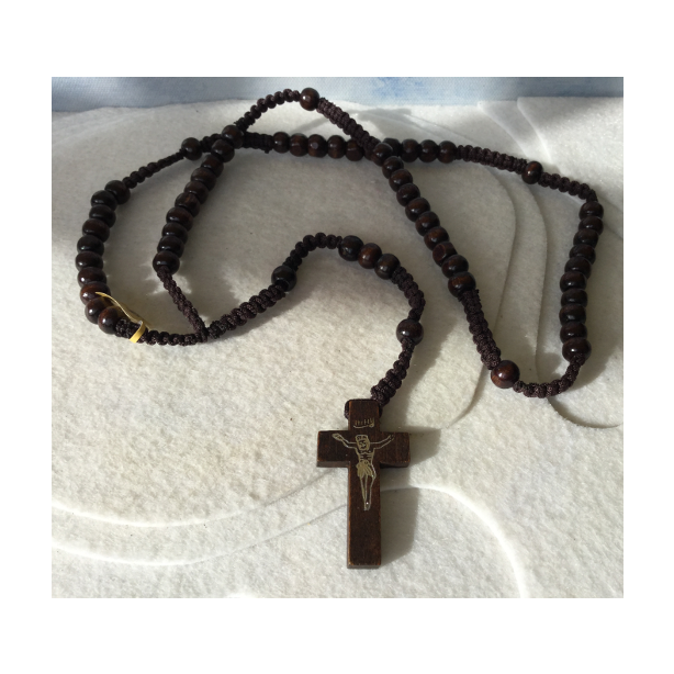 Rosary  Beads (Brown Wood) YD29