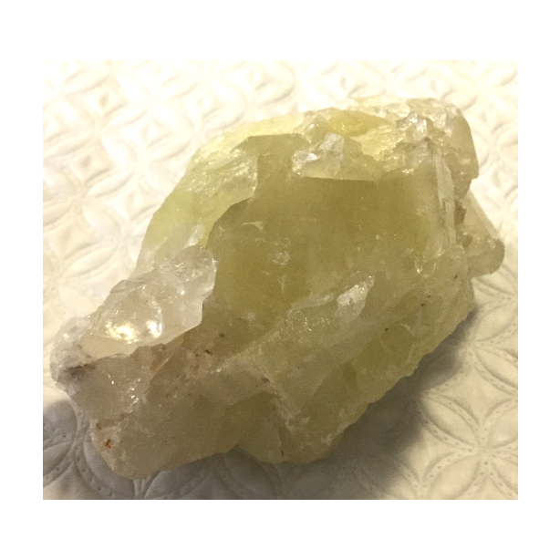 Sulphur in Quartz Specimen CC175