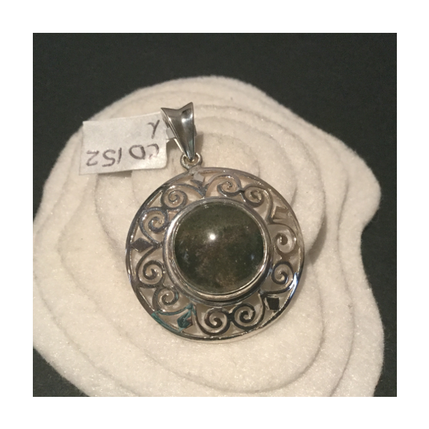 Lodolite and Chlorite Quartz Pendant CD152