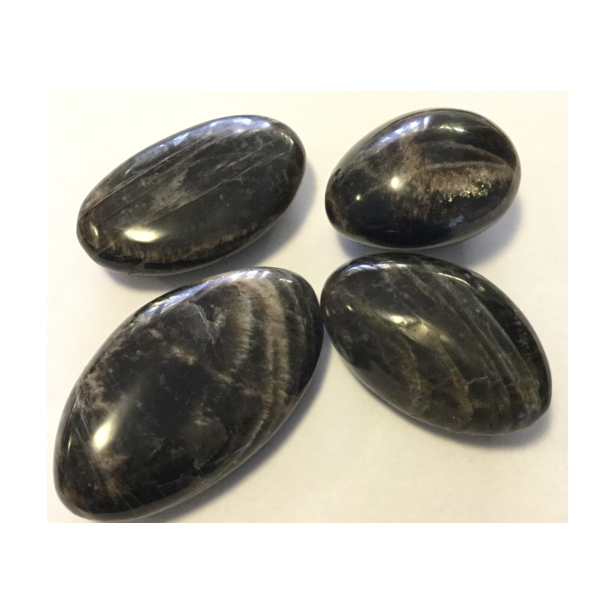 Lavikite or Black Moonstone Tumbled Stone MM364A