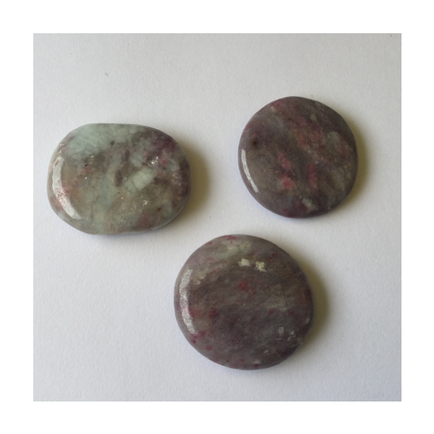 Pink Tourmaline in Quartz  Flat Stone MBE91