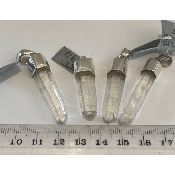 Clear Quartz Lemurian Pendant BT194
