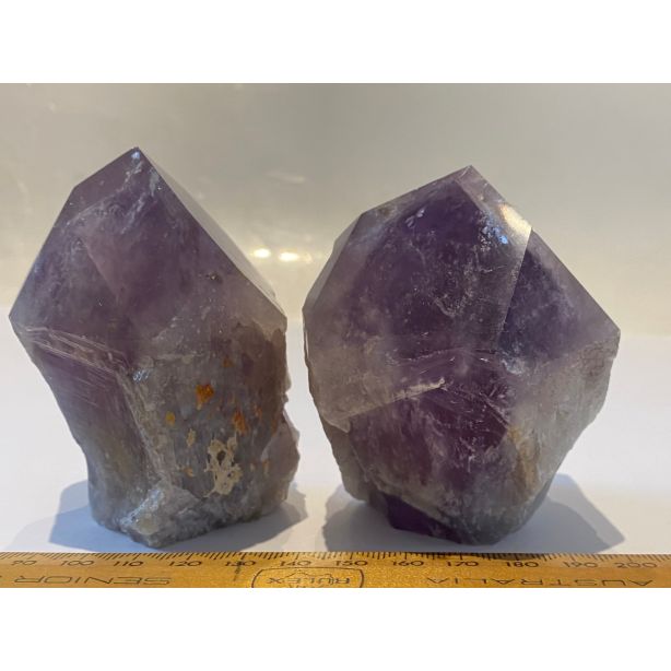 Amethyst Points Cut Base CC374