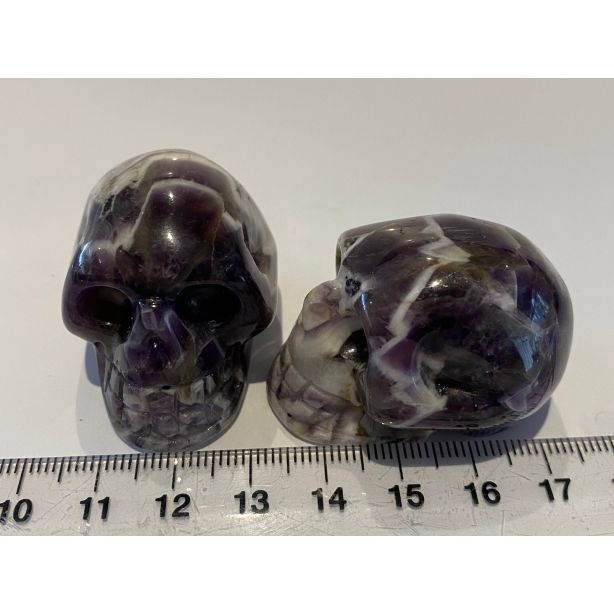 Chevron Amethyst Skull CC418