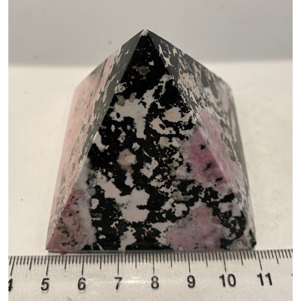 Rhodochrosite Galena , Quartz Pyramid CC668