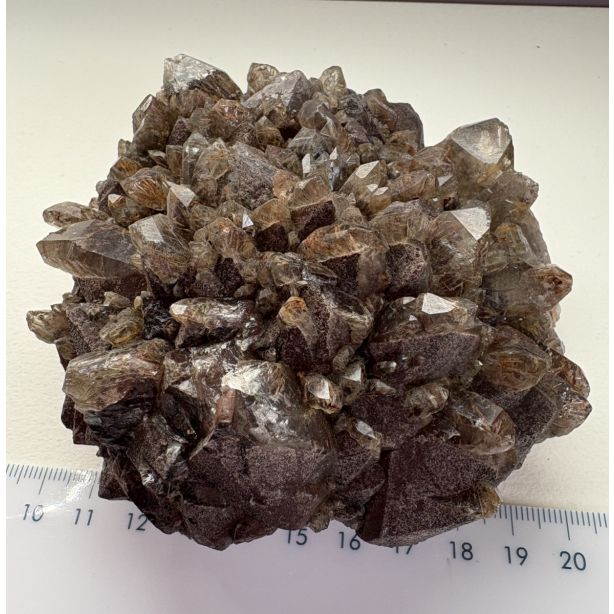 Amethyst Cluster with Lithium Phantoms and Cacoxenite CC676