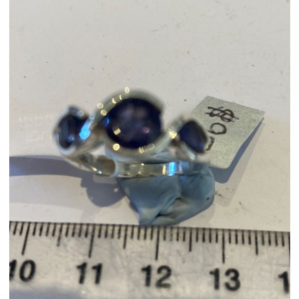 Iolite 3 stones Ring CCC161