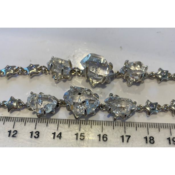 Herkimer Diamond and Tanzanite Bracelet CCC172