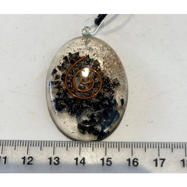  Orgonite Black Tourmaline Copper Pendant CH11