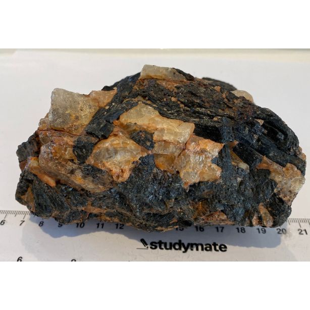 Black Tourmaline  and Quartz CW308