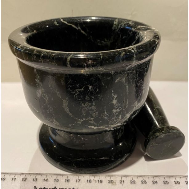  Serpentine  Mortar and Pestle CW436