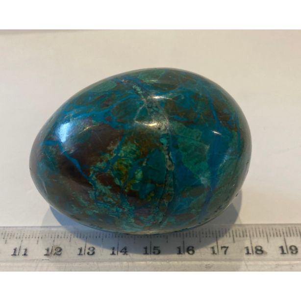 Chrysocolla and Malachite Eggs CW667