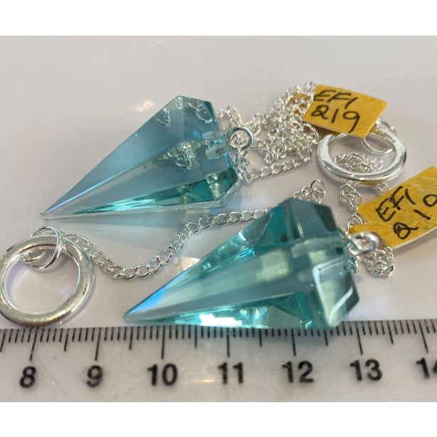 Pale Blue Obsidian Pendulum EFI219