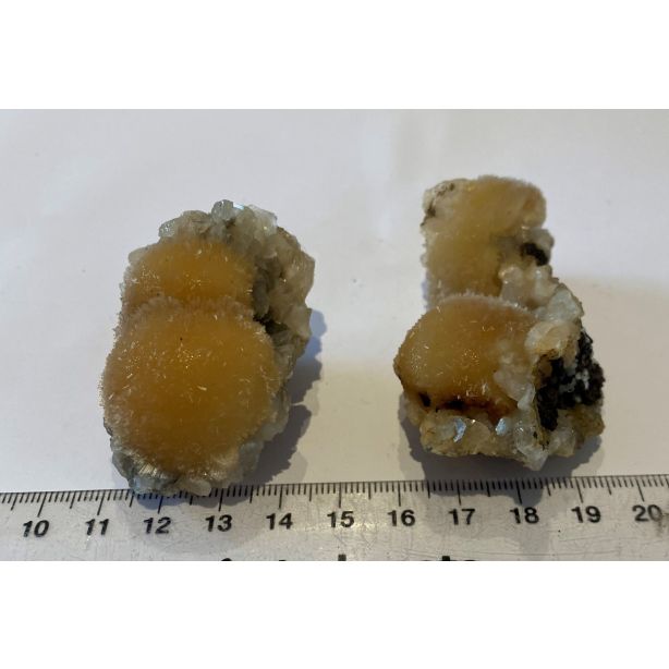 Thomsonite Balls on Heulandite Crystals GT264