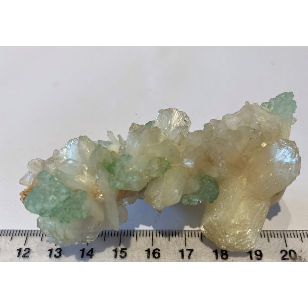 Green Apophyllite on Stilbite GT265