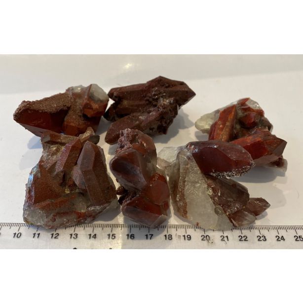  Red Quartz Clusters GT310