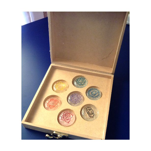 Chakra Crystals Symbol Stones Sets  CH27