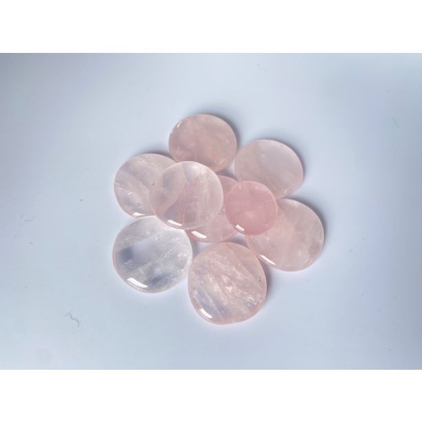 Rose Quartz Flat Stone MBE160