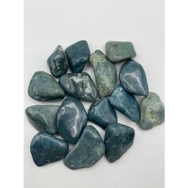 Blue Jade tumbled stones