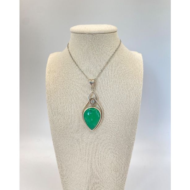 Chrysoprase Pendant CD238