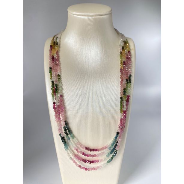 Multi - Colour Tourmaline Necklace PJ031A