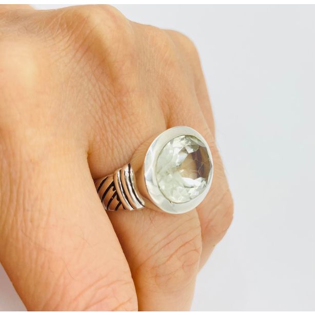 Green Amethyst RingTH604