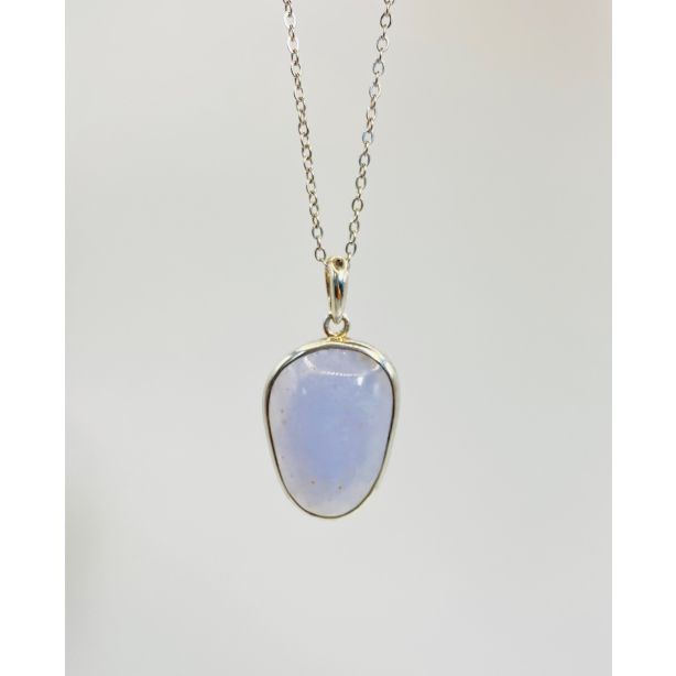 Blue Chalcedony Pendant CD144