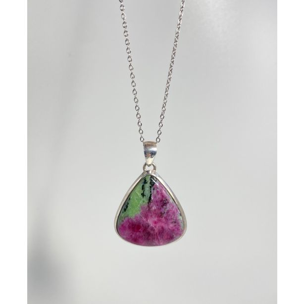 Ruby and Zoisite Pendant Th282
