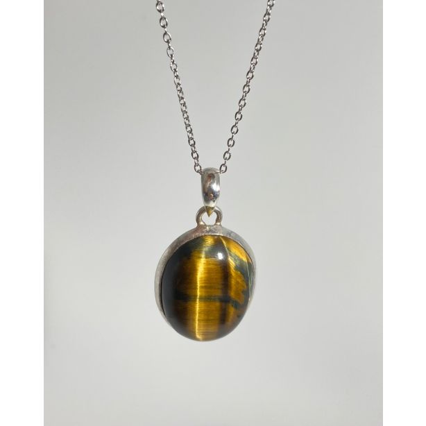 Blue Tigers Eye Pendant TH49