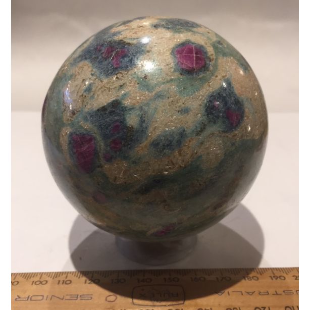 Ruby and Fuchsite Sphere KK480