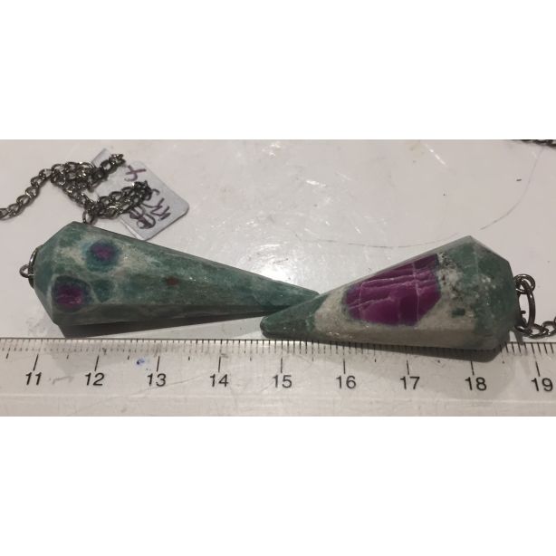 Ruby in Fuchsite Pendulum KK504
