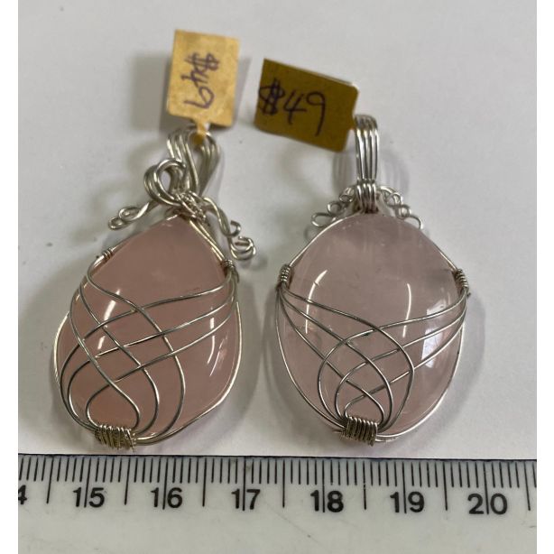 Rose Quartz Pendant KK983