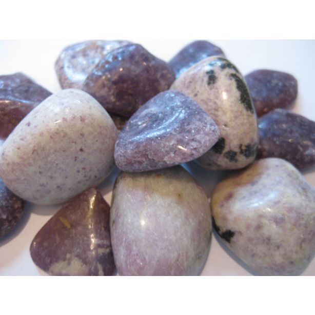 lepidolite tumbled stone