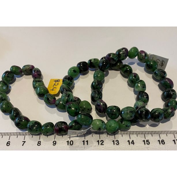 Ruby and Zoisite Bracelet CC047