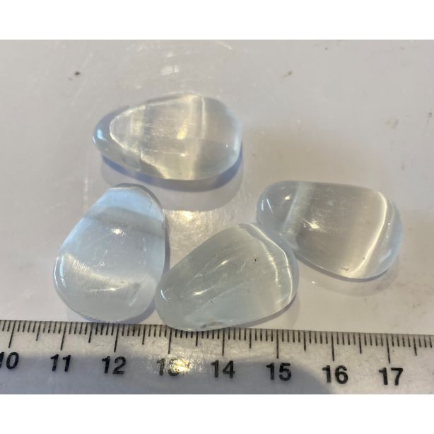 Selenite Tumbled Pendant MBE701
