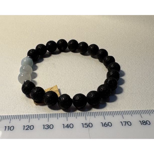Green Aventurine and Lava Bracelet MBE884
