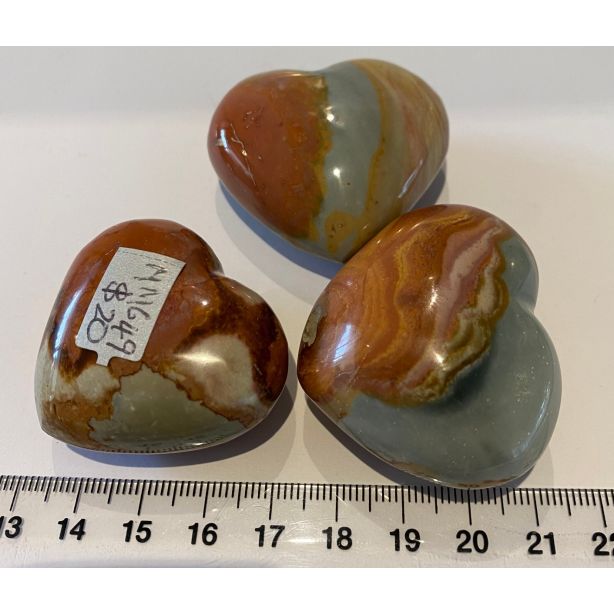 Polychrome Jasper Heart MM649