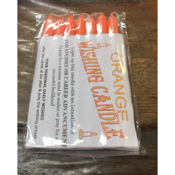 Orange Wishing Candle E417
