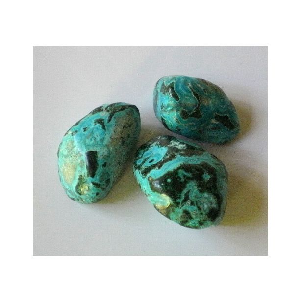 Chrysocolla and Malachite Tumbled Stone