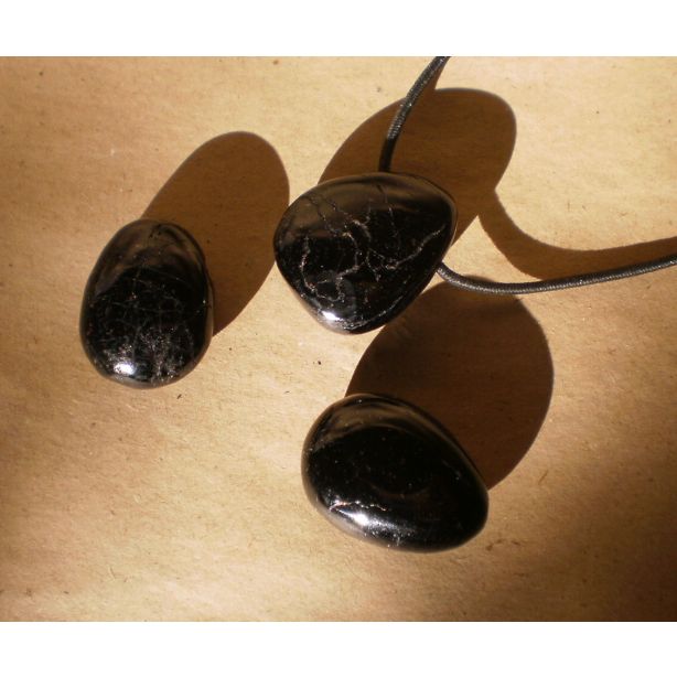 Black Tourmaline Tumble Pendant E373