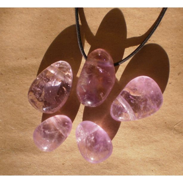 Amethyst Tumble Pendant E381