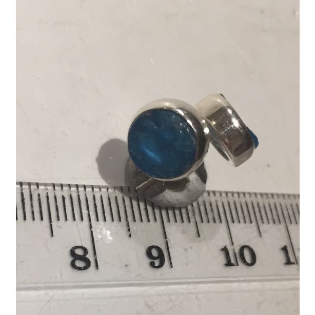 Blue Rough Apatite Studs PJ383