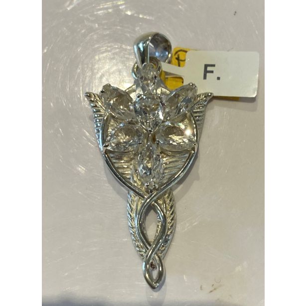 Clear Quartz Arwen's Evenstar Pendant PJ514