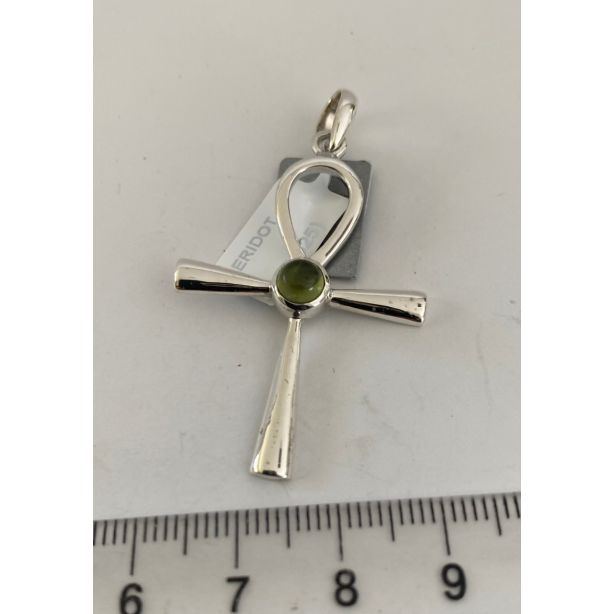 Peridot Ankh Pendant PJ748