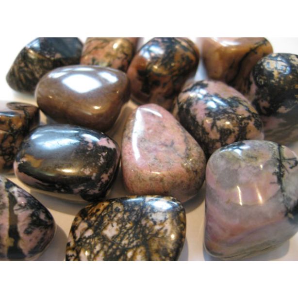 rhodonite tumbled stone