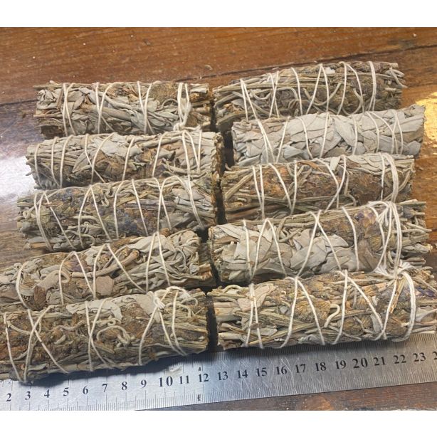 White Sage + Lavender smudge sticks