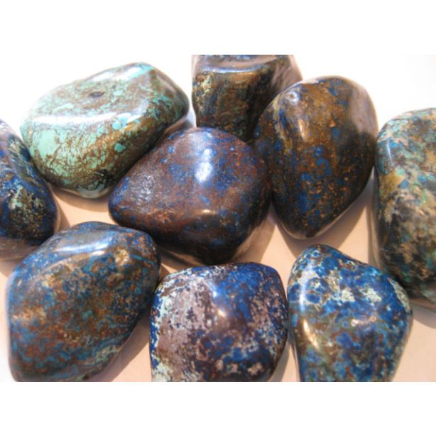 shattuckite tumbled stone