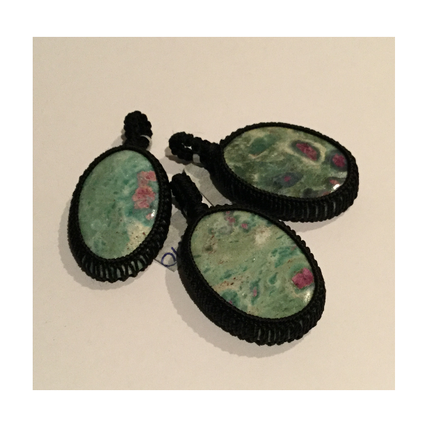 Ruby in Fuchsite Pendant KK170