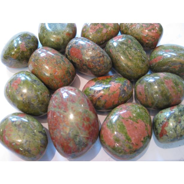 unakite tumbled stone
