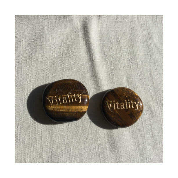 Vitality Tigers Eye Word Stone CC28